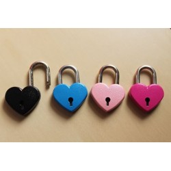 Add a Heart Padlock (5 Colour Choices)