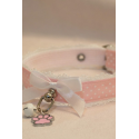 Pink and Lace Kitten Collar (Skinny Collar)