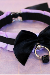 Lavender and Black Collar