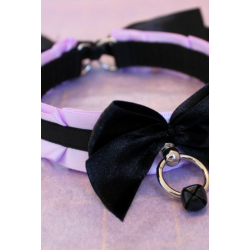 Lavender and Black Collar