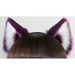 Aubergine & White Ears