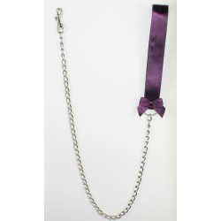Aubergine Satin Leash
