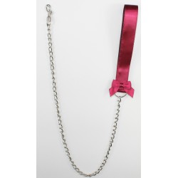 Burgundy Satin Leash