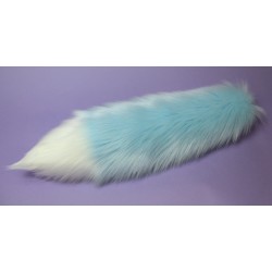 18" Baby Blue Fox Tail