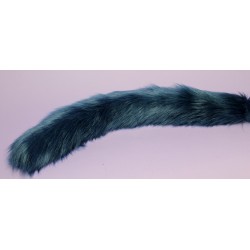 18" Baby Blue Fox Tail