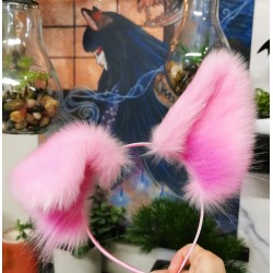 Bright Pink Puppy Ears