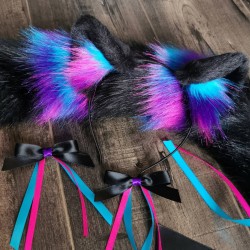 Black Galaxy Kitten Ears