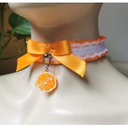 12-14" Orange Collar (White...