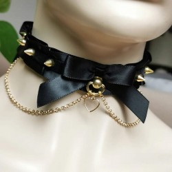 "Heart of Gold" Chain Collar