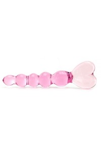 Icicles Crystal Heart in Pink (Curved)