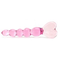 Icicles Crystal Heart in Pink (Curved)