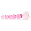 Icicles Crystal Heart in Pink (Curved)